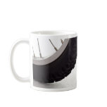 Bicycle wheel with track coffee mugs
