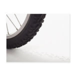 Bicycle wheel with track postcards