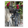 Bicycles and roses in Sweden Greeting Cards