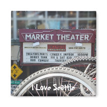 Bicycles at the Theatre Fridge Magnet