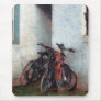 Bicycles in Yard Mousepad