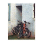 Bicycles in Yard Post Cards