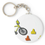 BicycleTrafficCones100711 Key Chain