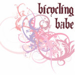 Bicycling Babe photo sculptures