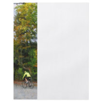 Bicyclist at Middle Bridge Woodstock VT Personalized Flyer