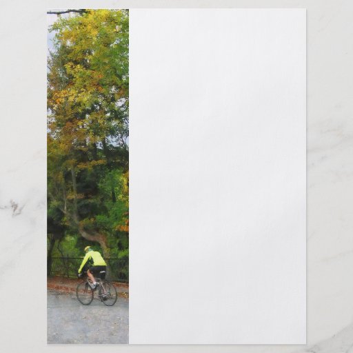 Bicyclist at Middle Bridge Woodstock VT Personalized Flyer