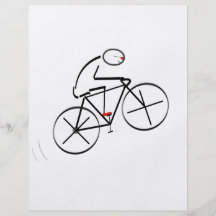 Bicyclist Birthday Full Colour Flyer
