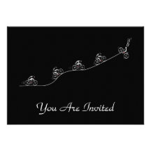 Bicyclist going over the hill invites
