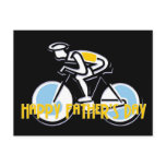 Bicyclist - Happy Father's Day postcards