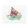 bidarka rapid rafting graphic post card