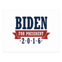 BIDEN 2016 CERTIFIED RIBBON -.png Postcard