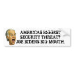 Biden SECURITY THREAT / obama socialist joker bumper stickers