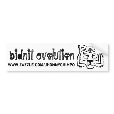 bidnit bumber sticker bumper sticker by jhonnychimpo