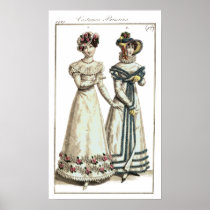 Biedermeier Fashion Print 1821 Poster