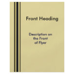 biege yellow lines flyers