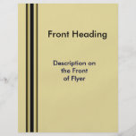 biege yellow lines full colour flyer