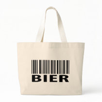 Bier barcode icon tote bags