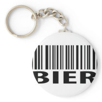 Bier barcode icon keychain