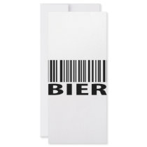 Bier barcode icon rack cards