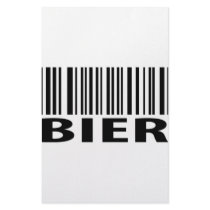 Bier barcode icon customized stationery