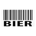 Bier code icon custom photo card
