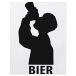 Biertrinker icon flyer design