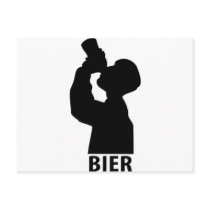 Biertrinker icon post cards