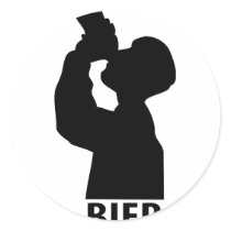 Biertrinker icon sticker