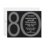 Big 8-0 Birthday Party Invitations
