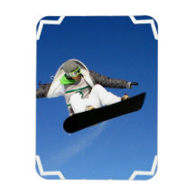 Big Air Snowboarding Premium Magnet