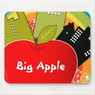 Big Apple - New York Fun Mousepad Design by EveStock