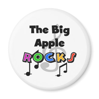 Big Apple Rocks Fridge Magnet by USAcities