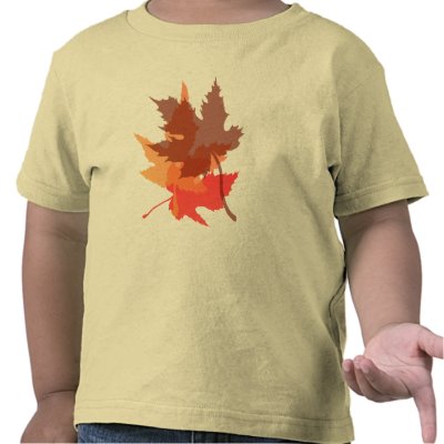 Big Autumn Leaves Shirt by Lotacats