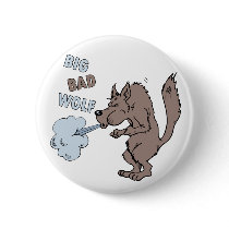 Big Bad Wolf Pinback Button