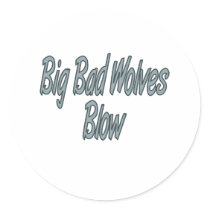 Big Bad Wolves Blow Sticker
