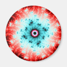 Big Bang - red and blue fractal explosion Magnets