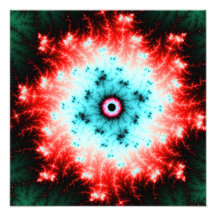 Big Bang - red and blue fractal explosion Photo