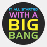 Big Bang Round Sticker