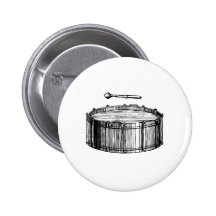 Big Bass Drum Pinback Buttons