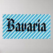 Big Bavaria Flag Poster