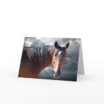 Big Bay American Quarter Horse - Blank Inside Greeting Cards