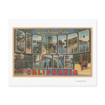 Big Bear Lake, California - Large Letter Scenes Postcards