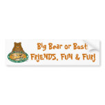 Big Bear or Bust! bumper stickers