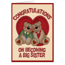 Big Bear Sister Greeting Card