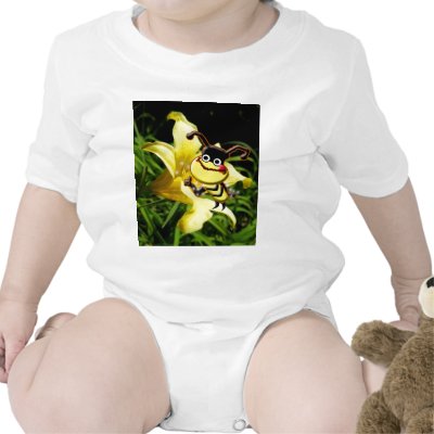 Big Bee Likes Pollen baby onesee by loveandlight