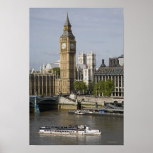 Big Ben and Thames River Print