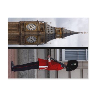 Big Ben/Buckingham Postcard by postcardsfromtheedge
