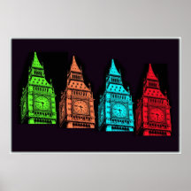 Big Ben Collage Posters