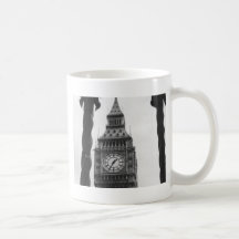 Big Ben in Black & White Coffee Mugs