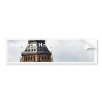 Big Ben London Clock Towers And Westminster Abbey Bumper Sticker